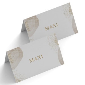 Personalisierbare Platzkärtchen im Modernen Design, Individuelle Namensplatzkarten, Elegante Moderne Platzkarten – Personalisierbar