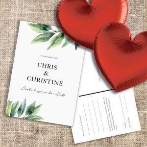 Personaliza tarjetas de globos de boda online | personalizado | imprimir | Calidad | Joyas con globos | Tarjetas de felicitaciones | deseos