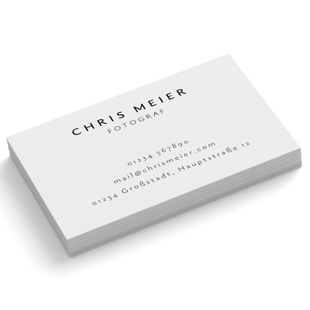 Print Personalized Business Cards Company Cards With Your Own Etsy