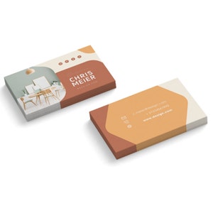 Gedruckte Kontaktkarten individuell gestaltet | personalisierte Visitenkarten mit deinen Daten drucken lassen | 85x55 mm | 1- oder 2-seitig