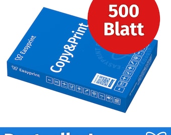 Easyprint Druckerpapier Kopierpapier 500 Blatt (1 x 500) A4 Premium Hochweiß CIE 160 Testsieger PEFC
