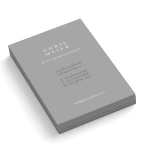 Imprima cartões de visita desenhados, design de cartão de visita em cores diferentes, personalizados em um lado ou ambos os lados com seus detalhes