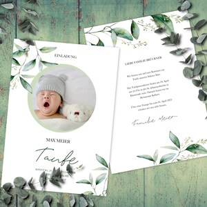 Taufe | Kommunion | Konfirmation Einladungskarten online individuell gestalten | personalisieren | bedrucken | Design-Vorlage | Baby |
