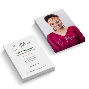 Visitenkarten weiß personalisieren und drucken | Geschäftskarten individualisieren und professionell drucken lassen | 1- oder 2-seitig