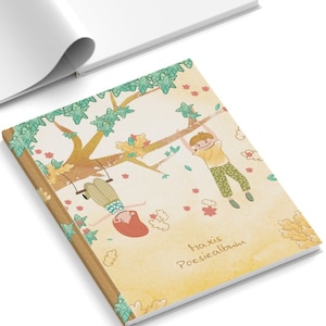 Libros de amistad | Libro de amigos | Diseña y personaliza álbumes de poesía online | 64 páginas interiores | Blanco sin imprimir | Guardería |DIN A5