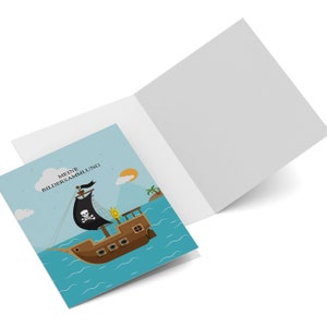 Zeichenmappe DIN A4 personalisieren | drucken | Einleger | Mappe | Kindergarten | Schule | Krippe | Sammelmappe | Kunstmappe | "Pirat"