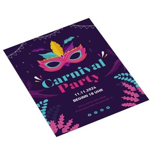 Ontwerp je eigen carnavalsuitnodigingskaarten, gepersonaliseerde carnavalsuitnodigingen, print carnavaluitnodigingen, carnavalsfeestkaarten
