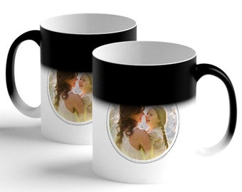 Magic Tasse, personalisierte Fototasse, Individuelle Foto Tasse, Kaffeebecher mit Wunschmotiv personalisiert, Fototasse selbst gestalten