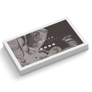 Visitenkarten Design zum Anpassen und Drucken | personalisierte Visitenkarte professionell gedruckt | 1- oder 2-seitig | 350g/m Matt