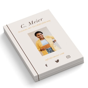 Personalize cartões de visita | Design - personalização - impressão dos seus cartões de visita | Design de cartão de visita com foto | 85x55mm
