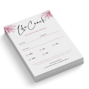 Terminkarten anpassen und drucken lassen | personalisierte Terminkärtchen 1- oder 2-seitig | Kärtchen "Ihr nächster Termin" | 50-1000 Stück
