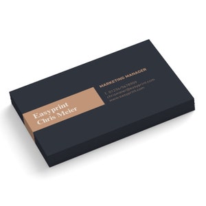 Visitenkarten einfach personalisieren + drucken lassen, Hochwertige Business Karten in verschiedenen Farben, 1- oder 2-seitig bedruckt