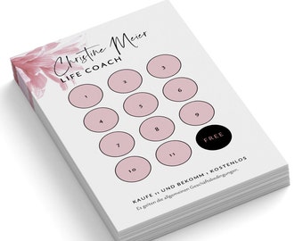 Bonuskarten Personalisiert - Stempelkarten Für Nagelstudio & Kosmetik