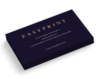 Visitenkarten personalisiert drucken, Firmenkarte in verschiedenen Farben erhältlich, 1- oder 2-seitig bedruckte Kärtchen, Format 85x55 mm