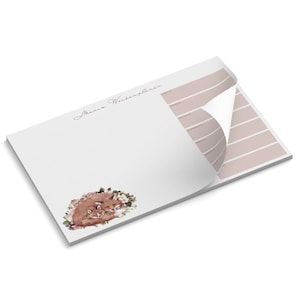 Agenda hebdomadaire A3 comme bloc-notes pour croquis et notes, personnalisable avec nom, bloc-notes personnalisable (50 feuilles)