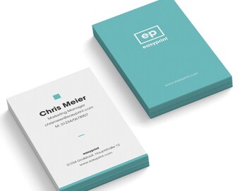 Cartão de visita personalizado, design de cartão de visita em diversas cores, cartões de visita impressos em 1 ou 2 faces com seus dados