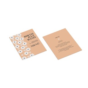 Drukuj menu A5, szablony kart menu, spersonalizowane menu dań i napojów na wymiar, 1 lub 2 strony, karton 350 gram