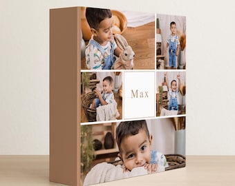 Personalized ring binder for DIN A4 with 5 photos and names | printed A4 portfolio folder | portfolio binder with photos