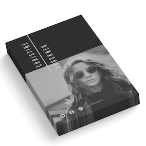 Visitenkarte schwarz gestaltet | personalisierte Visitenkarten mit Foto und deinen Daten angepasst | 85x55 mm | 1- od 2-seitig | 350g/m Matt