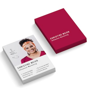 Cartões de visita personalizados e impressos com foto e dados | cartões de visita personalizados pato | 85x55mm | 1 ou 2 lados | 350g/metro mate