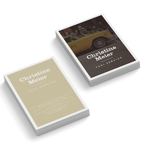 Visitenkarten personalisieren und drucken | Businesskarten mit deinen Daten angepasst und gedruckt | 85x55 mm | 1- oder 2-seitig | 350g/m