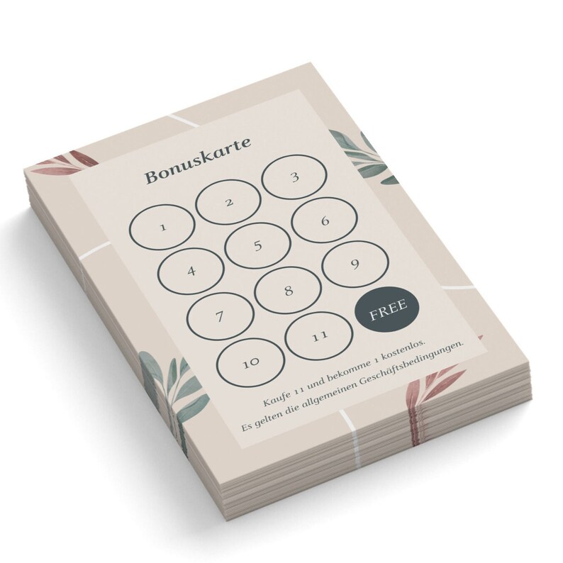 Bonus Cards (portrait Format) | Design & Personalize Online | Cheap ...