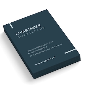 Tarjetas de visita impresas personalizadas en diferentes colores e impresas a 1 o 2 caras, imprime de 100 a 1000 tarjetas corporativas personalizadas