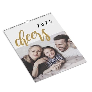 Print photo calendar 2024, Personalized wall calendar with your own photos, DIY calendar A4, Craft calendar, Creative calendar