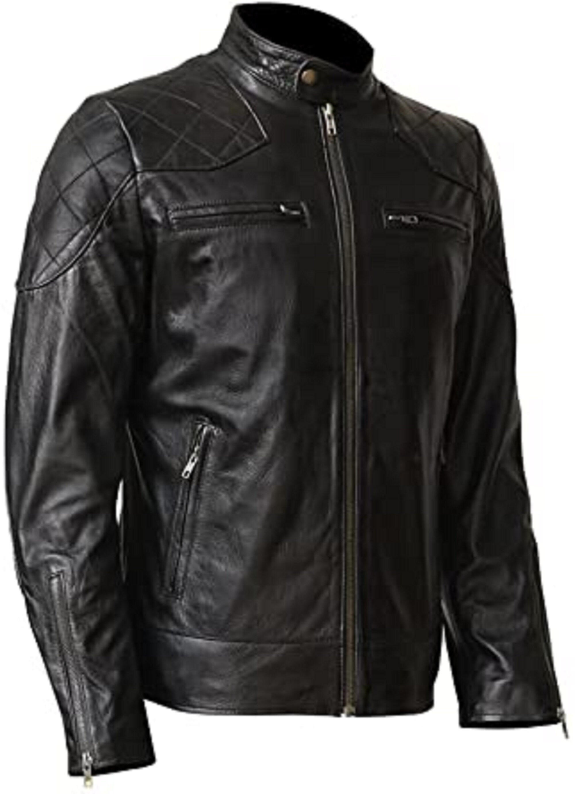 David Beckham Black Leather Jacket - Etsy