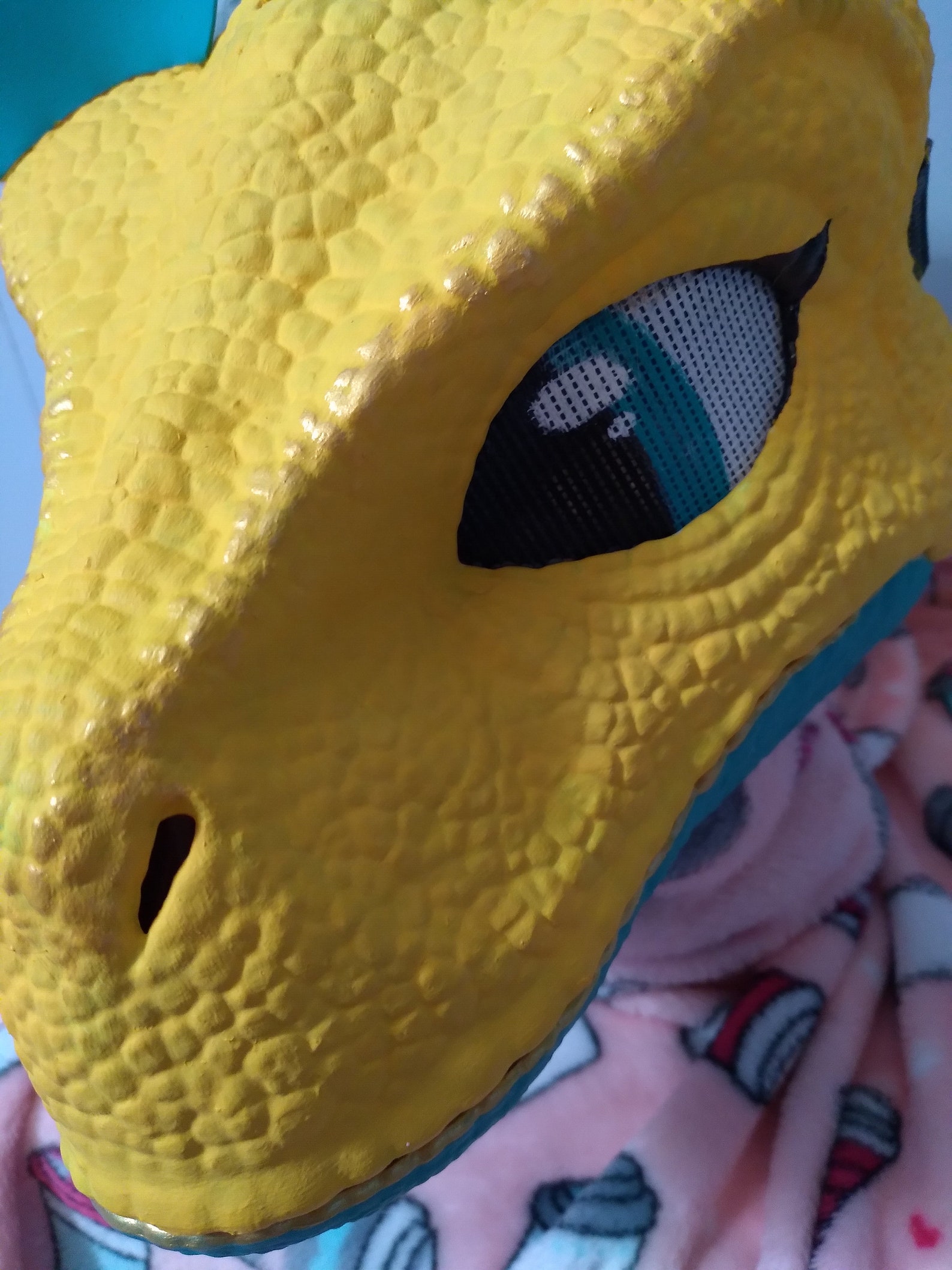 Custom painted Dino Mask Etsy