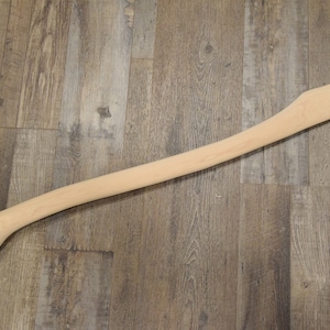 Hickory 32&quot; Single Bit Bent FAWNS FOOT Palm Swell AXE Handle ~ Unfinished