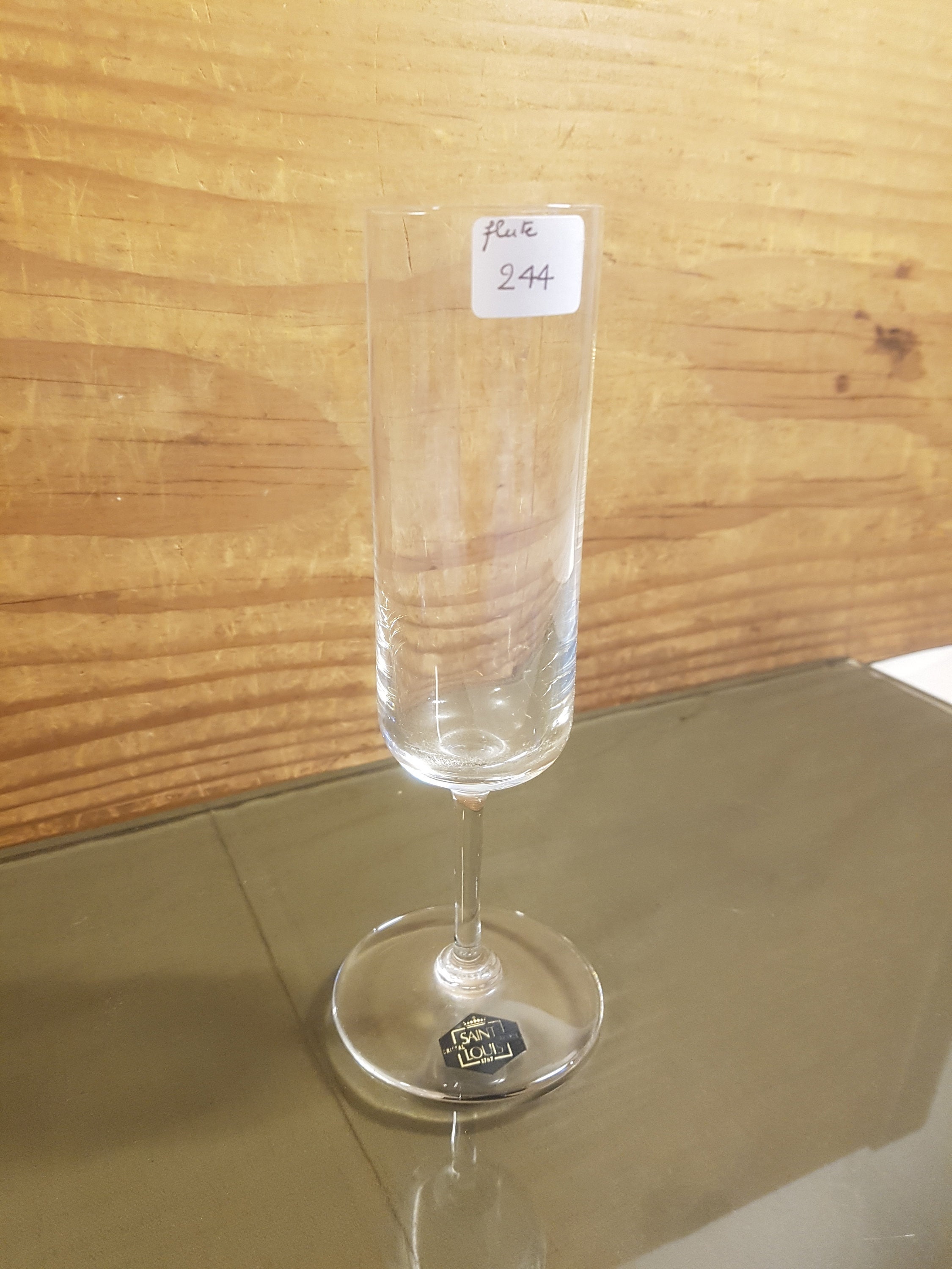 6 Verres Flûte de Champagne Saint Louis Modèle Diane