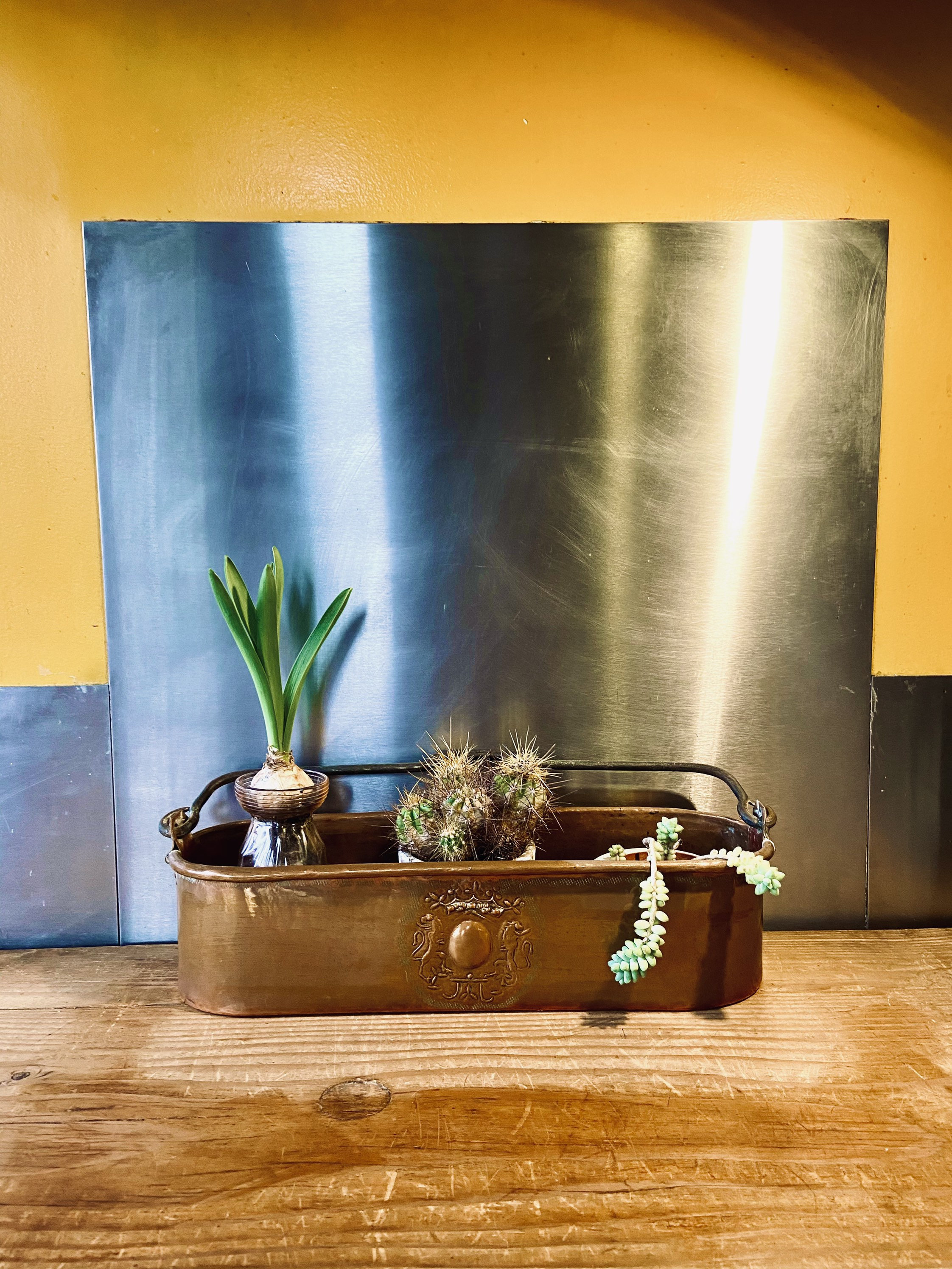 Poissonnière en Cuivre Gravée Ancienne/ Copper Fish Pan/Saumonière Poignée Fer Forgé/ Idéal Pour Fai