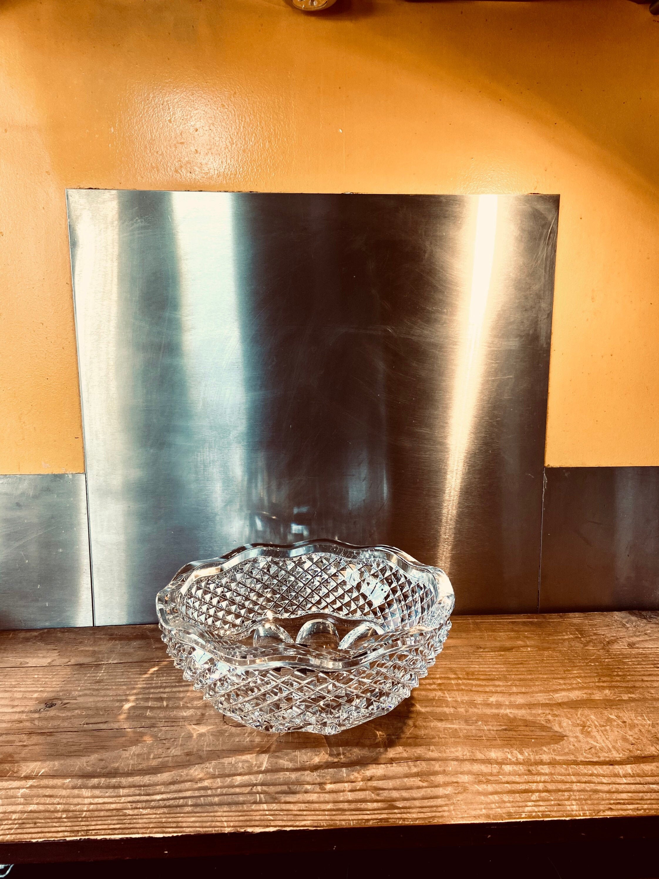 Tres Grande Magnifique Coupe en Cristal Très Lourd