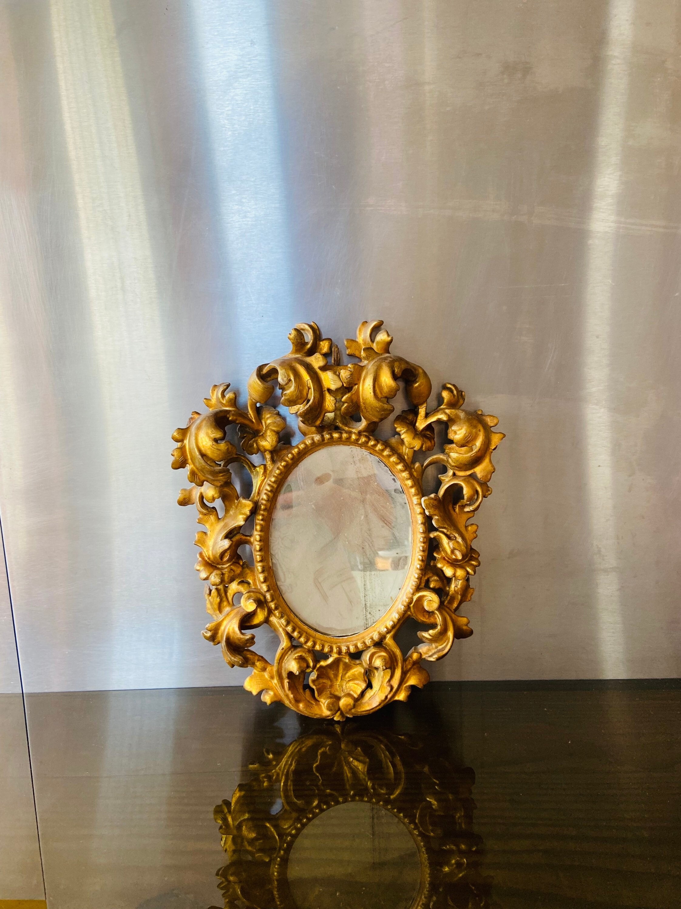 Petit Miroir En Bois