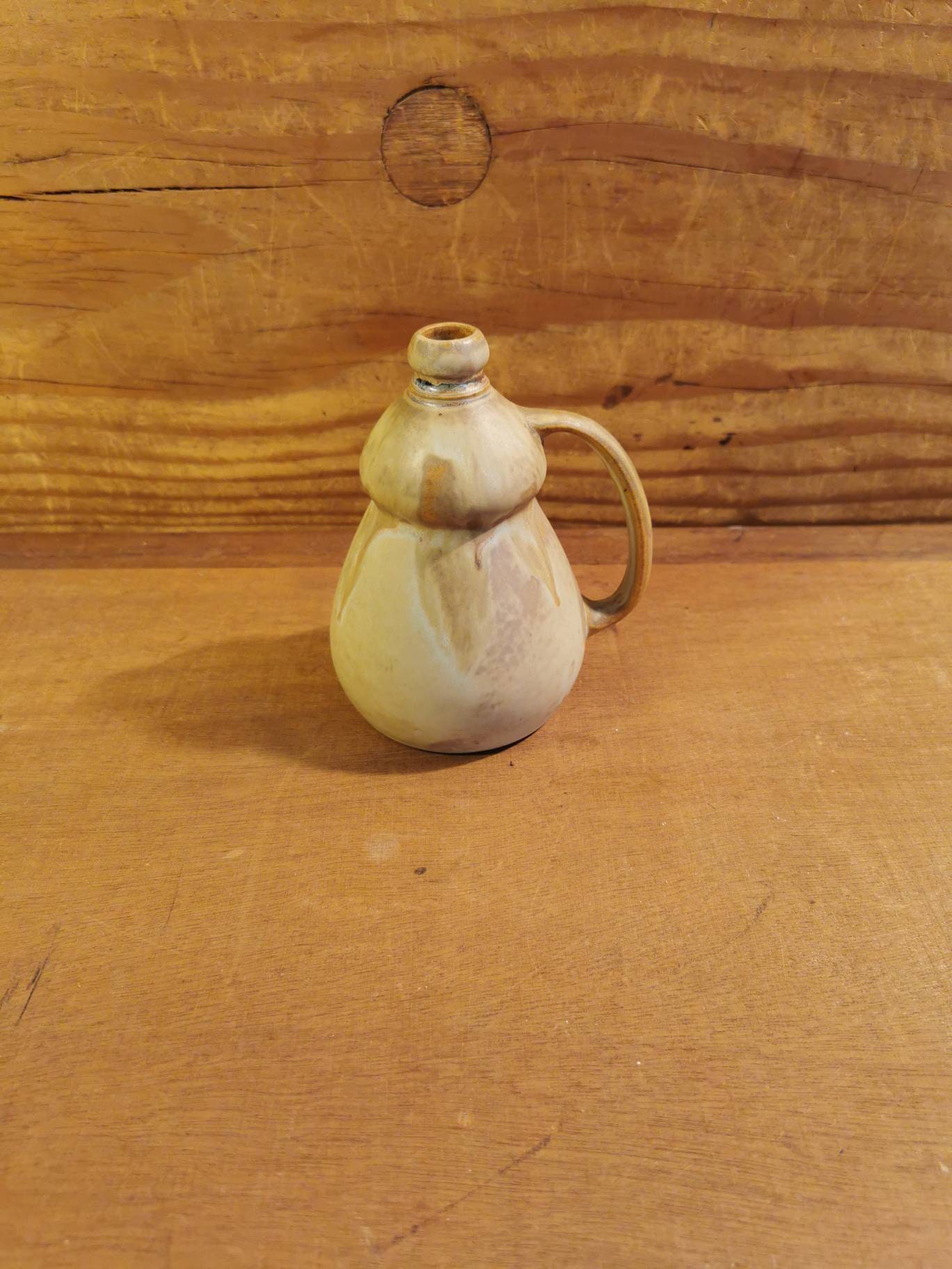 Antique Art Nouveau Denbac French Pottery Liquor Bottle 20th Century