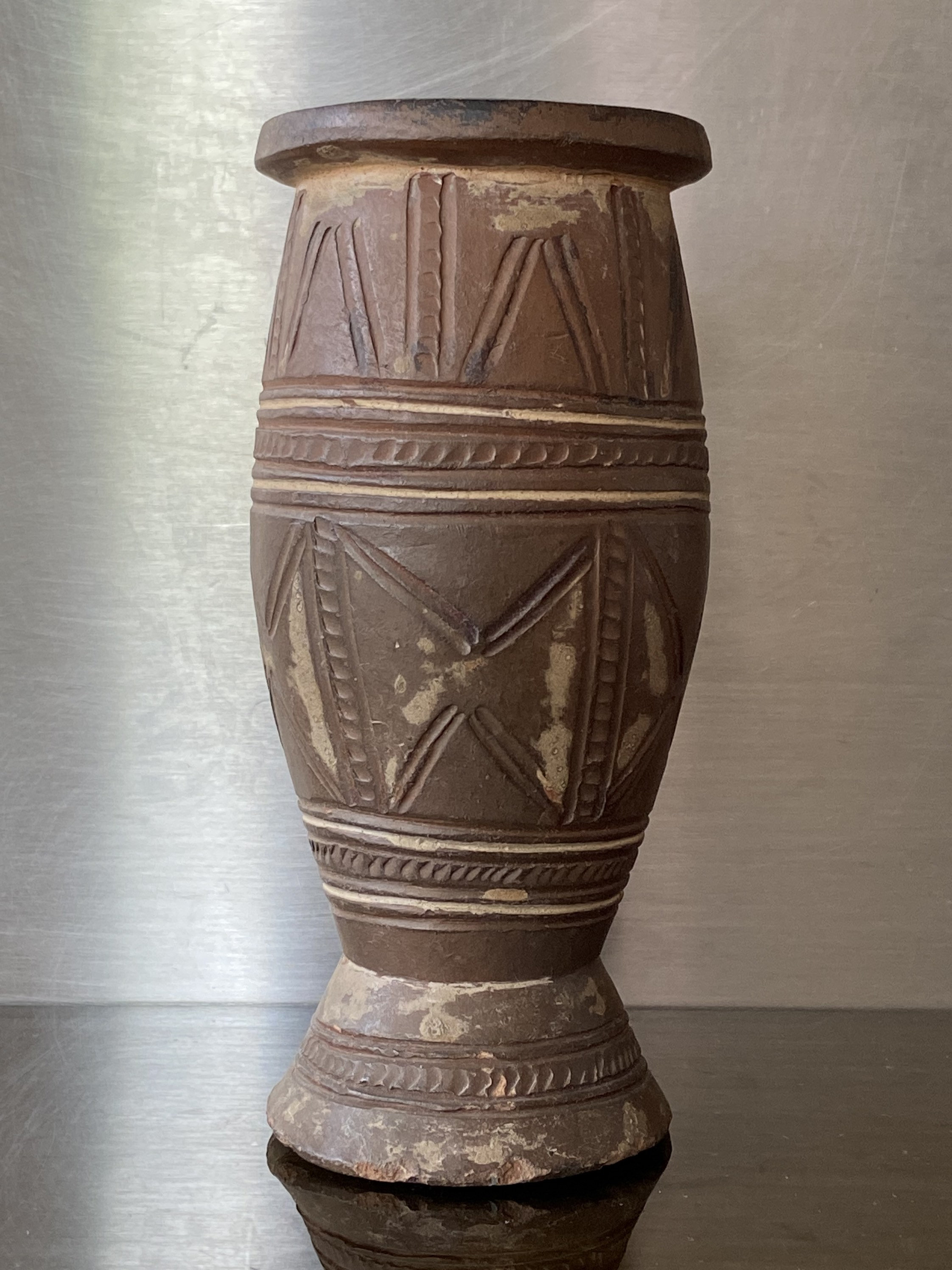 Art africain Nigeria / petit vase en terre cuite associé à la Etsy