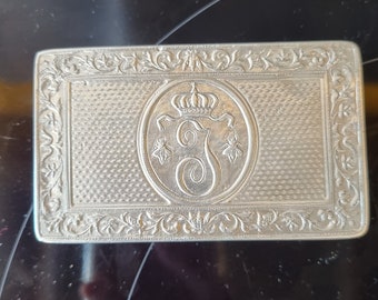 Old Pewter Snuff Box