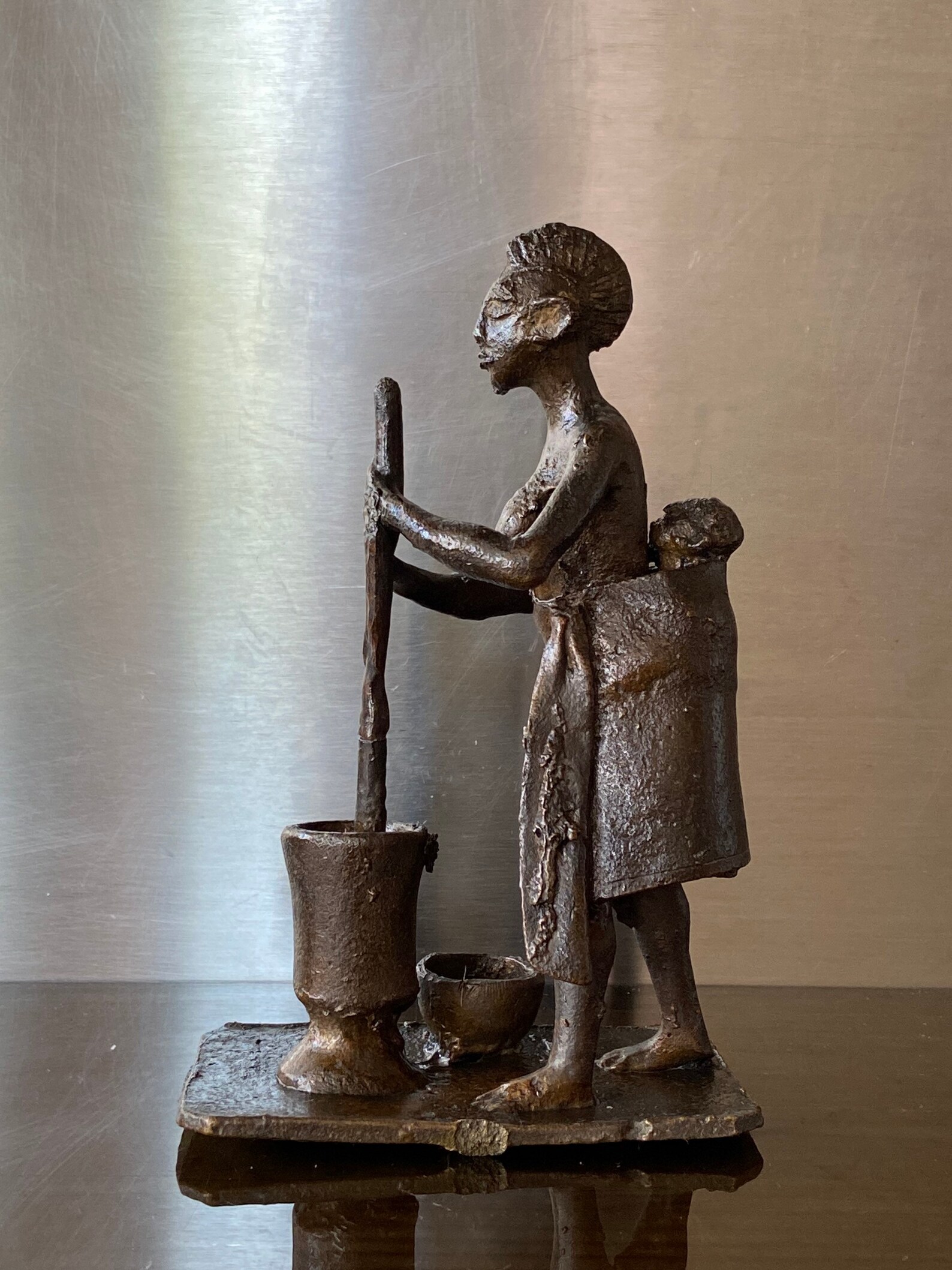 Ancient African Bronze Sculpture Depicting a Woman With a Etsy Hong Kong
