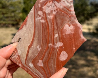 Hickeryite Jasper Lapidary Slab natural stone not polished for cabbing