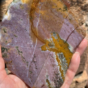 Lastra lapidaria River Jasper in pietra naturale non lucidata per cabbing