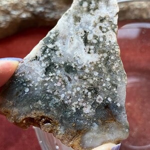 Ocean Jasper Lapidary Slab natural stone not polished for cabbing image 2