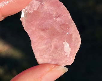 Rhodochrosite Lapidary Slab natural stone not polished for cabbing