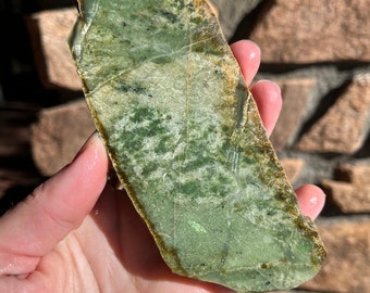 Mariposite Lapidary Slab natural stone not polished for cabbing