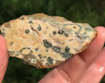 Ocean Jasper Lapidary Slab natural stone not polished for cabbing