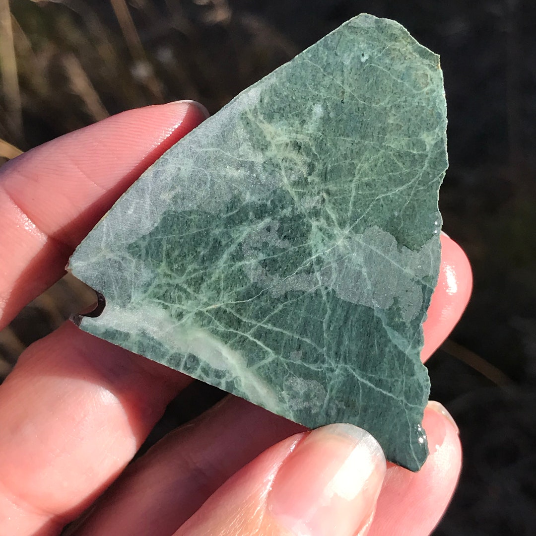 Six Rivers Jade Nephrite Jade Lapidary Slab Natural Stone Not Polished for Cabbing - Etsy