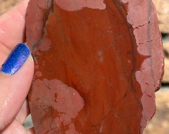 Red River Jasper Lapidary Slab natural stone not polished for cabbing