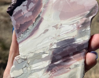 Hyacinth Jasper Lapidary Slab natural stone not polished for cabbing