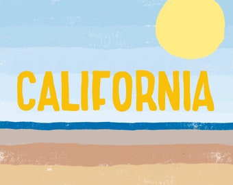 Carte postale de Californie