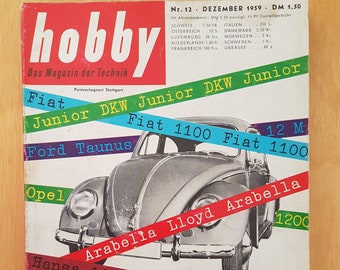 hobby - Das Magazin der Technik - Nr. 12/1959 - Dezember 1959 - kultiges altes Technikmagazin
